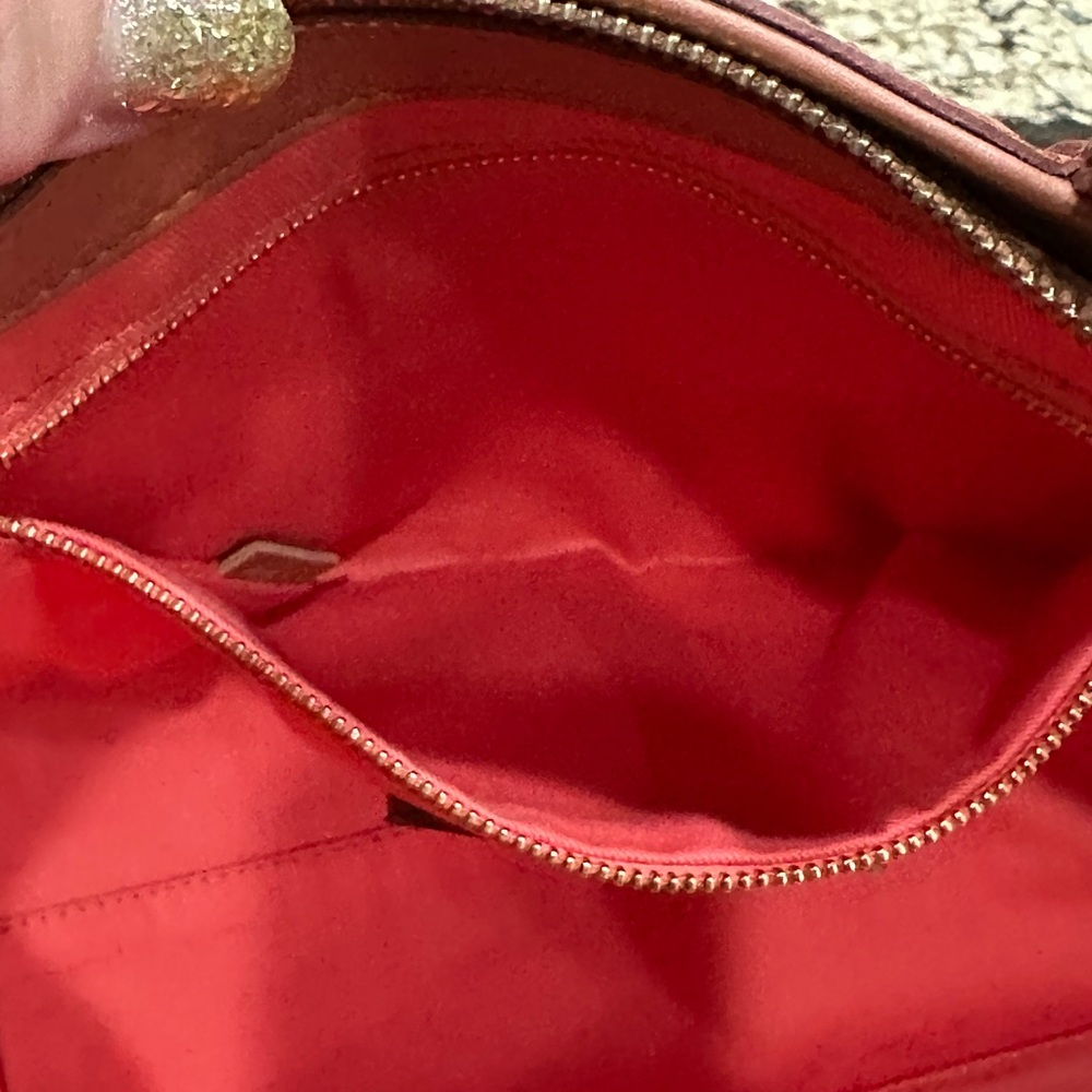 See by chole Coral Pink Leather-Style Satchel with Scarf Accent - Picture 13 of 16